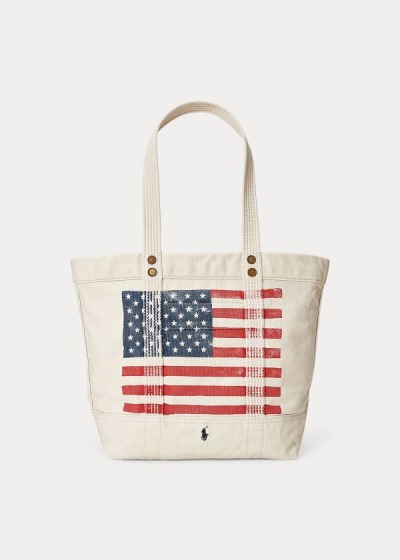 Dámské Kabelka Polo Ralph Lauren Distressed Flag Canvas - 73528-IXUM